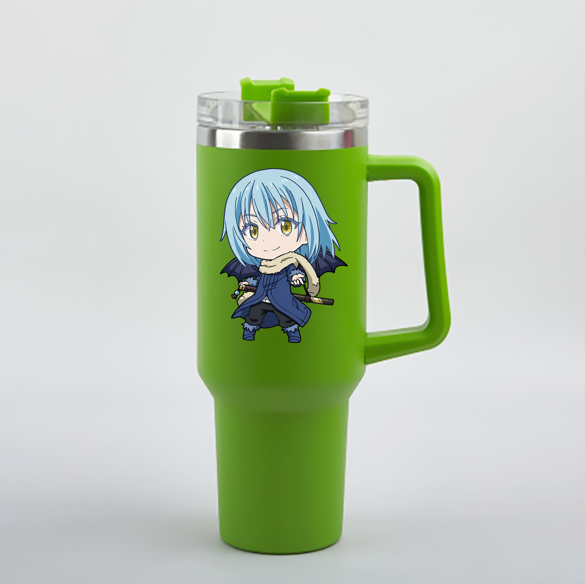 （画像用） 転スラ Regarding Reincarnated to Slime 1200mL車用タンブラー - クリスタルステッカー（プラスチックストロー付き）